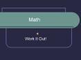 Math PowerPoint PPT Presentation