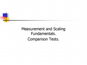 Measurement and Scaling Fundamentals'