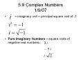 5'9 Complex Numbers 1907 PowerPoint PPT Presentation