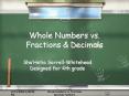 Whole Numbers vs' Fractions PowerPoint PPT Presentation