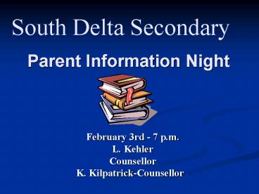 Parent Information Night