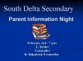 Parent Information Night PowerPoint PPT Presentation