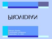 Providian Investor Day