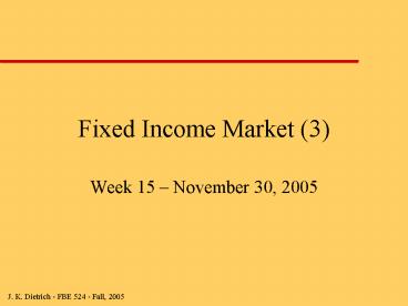 Fixed Income Market (3)