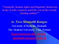 "Linguistic human rights and linguistic democracy in the Nordic countries (and the rest of the world) - fleeting entities? PowerPoint PPT Presentation