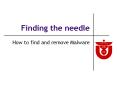 Finding the needle PowerPoint PPT Presentation