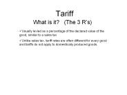 Tariff