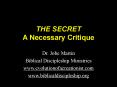 THE SECRET A Necessary Critique PowerPoint PPT Presentation