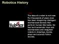 Robotics History PowerPoint PPT Presentation