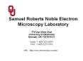 Samuel Roberts Noble Electron Microscopy Laboratory PowerPoint PPT Presentation