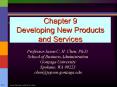 Chapter 9 Developing New Products and Services PowerPoint PPT Presentation
