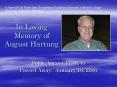 In Loving Memory of August Hartung PowerPoint PPT Presentation