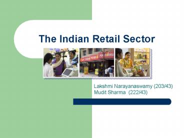 The Indian Retail Sector