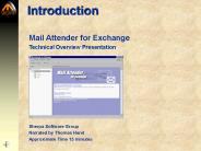 Mail Attender for Exchange Tech Overview