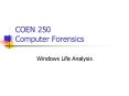 COEN 250 Computer Forensics PowerPoint PPT Presentation