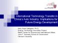 International Technology Transfer in China PowerPoint PPT Presentation