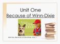 Unit%20One%20Because%20of%20Winn-Dixie PowerPoint PPT Presentation