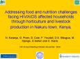 Addressing food and nutrition challenges facing HIVAIDS affected households through horticulture and PowerPoint PPT Presentation