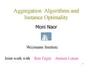 Aggregation Algorithms and Instance Optimality