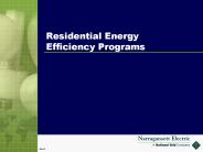 Residential Energy Efficiency Programs