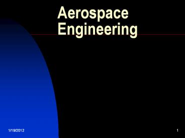 Aerospace Engineering