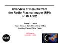 Overview of Results from the Radio Plasma Imager (RPI) on IMAGE PowerPoint PPT Presentation