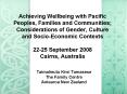 Achieving Wellbeing with Pacific Peoples, Families and Communities Considerations of Gender, Culture PowerPoint PPT Presentation