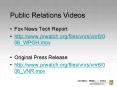 Public Relations Videos PowerPoint PPT Presentation