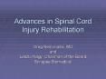 Advances in Spinal Cord Injury Rehabilitation PowerPoint PPT Presentation