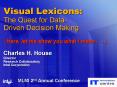Visual Lexicons: The Quest for Data Driven Decision Making