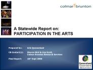 A Statewide Report on: