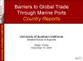 Barriers to Global Trade Through Marine Ports Country Reports PowerPoint PPT Presentation