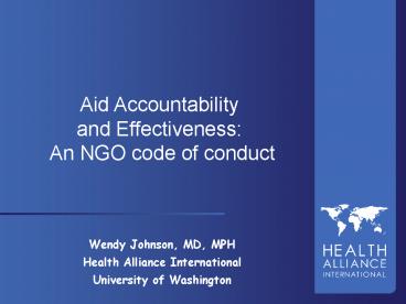 Aid Accountability