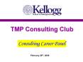 TMP Consulting Club PowerPoint PPT Presentation
