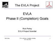 EVLA Advisory Committee Meeting