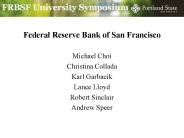 FRBSF University Symposium