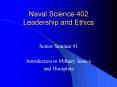 Naval Science 402 Leadership and Ethics PowerPoint PPT Presentation