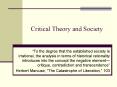 Critical Theory and Society PowerPoint PPT Presentation