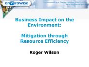 Business Impact on the Environment: