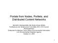 Portals from Nodes, Portlets, and Distributed Content Networks PowerPoint PPT Presentation