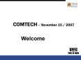 COMTECH  PowerPoint PPT Presentation