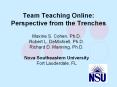 Team Teaching Online: Perspective from the Trenches PowerPoint PPT Presentation