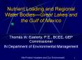Nutrient Loading and Regional Water Bodies PowerPoint PPT Presentation