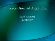 Force Directed Algorithm