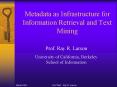 Metadata as Infrastructure for Information Retrieval and Text Mining PowerPoint PPT Presentation