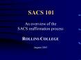 SACS 101 PowerPoint PPT Presentation