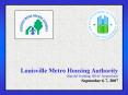 Louisville Metro Housing Authority PowerPoint PPT Presentation