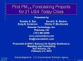 Pilot PM2.5 Forecasting Projects for 21 USA Today Cities PowerPoint PPT Presentation