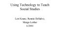 Using Technology to Teach Social Studies PowerPoint PPT Presentation