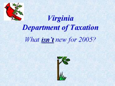 Virginia Department of Taxation